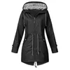 Loozykit Women Jacket Coat Waterproof Transition Raincoat 2022 Outdoor Hiking Clothes Lightweight Fashion Plus Size