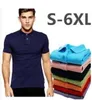 2020 Nowe Letnie Mężczyźni CC12 Najwyższej Jakości Krokodyle Haft Koszulki Polo Krótki Rękaw Cool Cotton Slim Fit Casual Business Men Shirts M1