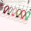 PU Leather keychain Braided Woven Rope Key Chains Bag Pendant Key Chain Holder Men Women Car Keyrings With Tag GGA2822
