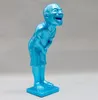 Abstract Laughing Sculpture Figure Arts Resin Crafts Creative Simple Statue Ornaments Art Home Interior Design L3160336G