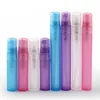 3ml 5ml 10ml Plastic Spray Empty Cosmetic Perfume Container mini bottle Pen Sprayer Perfume sample bottle Pink/Purple/Blue LX8691