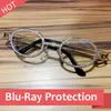 Pretection Retro Round Sunglasses Femme Vintage Sampunk Sun Glassements Men Clean Lens Lannes de soleil en strass 5552010