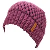 Damen Winter Outdoor Sport Zopfmuster Stretchy Messy High Pferdeschwanz Brötchen Running Runner Schädel Beanie Mütze Cap