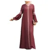 Dubai abaya turkiska bangladesh kvinna abaya jilbab femme musulman muslimsk klänning islamiska kläder kaftan marocain kaftan242V