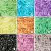 100 g/paquet multi couleur mode artisanat déchiqueté papier froissé panier déchiqueté déchiqueté papier de soie herbe remplissage cadeau de fête de mariage 27 couleurs