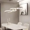 Art and Design Shaped Concise Modern LED Lamps Living Room Pendant Lamp Clothing Store Bar Creative Dining Room LED Chandelier