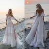 2019 Robes De Mariée Bohème Bretelles Spaghetti Dentelle Appliques Robes De Mariée D'été Sexy Dos Nu Plage Robe De Mariée A-ligne Robe De Mariee