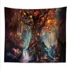 3D Psychedelic Forest Tapestry Fairy Garden Hippie Hanging Wall Decorative Livingroom Green Wishing Trees Wall Tapestries Home Decor