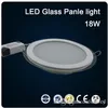 SMD5730 glass led downlight round Ceiling Lighting 18W Panel Recessed Downlight AC85-265V high bright LED indoor light