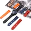 Conveniente para los hombres de la correa Penahai correa de caucho de silicona impermeable reloj accesorios de moda correa de hebilla de 22 / 24mm