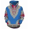 Sweat-shirt à capuche décontracté Men des femmes Fashion African Dashiki imprimé sweatshishies Sweats Sweats Hip Hop Sweat-Trackie