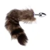 High Quality Adult Metal Plug With 35cm Length Fox Tail Party Surprise Gift