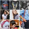 New Child Men women cotton Paisley Hip Hop Bandanas magic headscarf riding mask Tube Neck Face Headscarves Sport magic Headband Wristband