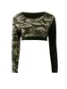 Femmes Fitness Sport Support Sport Tracksuit Ensemble Sportswear Camouflage Compressé Yoga Leggings Entraînement Vêtements Gym Vêtements