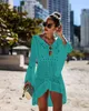 Nieuwe opengewerkte gebreide rok trompetmouw strand cover-ups jasje sexy bikini blouse sunsn kleding badpak buiten7054722