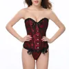 Mulheres Underbust Lace Bow Bandage Ciist Trainer Corsets