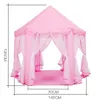 Cute Hexagon Playhouse Girls Princess Castle Children Indoor Play Tent Baby Ball Pool Tipi Tent Kids Toys