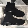 Toppdesigner män kvinnor speed trainer strumpa stövlar strumpor herr tränare boot mode casual balck skor sko röda sneakers 36-45