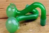 Hookah accessoarer grön porslin potten grossistglas bongs olje brännare glas rör vatten rör glas rörolja
