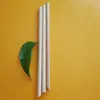 ensemble de paille de bambou logo personnalisé avec étui pour tube à boire de thé à bulles jetable 100% naturel et biodégradable