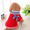 Striped Navy Pet Dog Sweaters Winter Soft Warm Dog Sweaters For Pet Dog Clothes costumes Knitwear