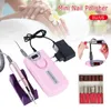 NAD013 Rechargeable Nail Polisher Nail Drill Machine Pink Portable Mini Electric Pen Type Nail Polishing Manicure Tools