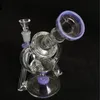 Douchekop perc Recycler Hookahs Sidecar Mondstuk Stijl Bongs Water Pijp met Glazen Kom DAB Rigs Oliereilig Hookah Roken Pijpen 14.5mm Vrouwelijke Joint XL-1972