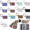 PU Bracelet Keychain Leather Wrist Key Ring Jewelry Handbag Leopard Bracelets Pendant Purse Lady Bag Hand Carry Bags Phone Case