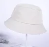 2020 black white solid Bucket Hat Unisex Bob Caps Hip Hop Gorros Men women Summer Panama Cap Beach Sun Fishing boonie Hat