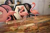 En gros Creative Nordique Mignon Résine Flamingo Statues Décor À La Maison Artisanat Animal Figurine Décoration Objets Arts Cadeaux