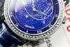 Top Grand Complications Sky Moon Celestial 5102G Orologio Orologio di lusso in acciaio inossidabile con diamanti Quadrante blu svizzero 240LU meccanico