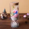 Ledde önskad flaska bevarad-fräsch-blomma i glas kupol, 23cm kreativ födelsedag små presenter