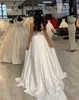 2020 New Sexy White Jumpsuits A Line Wedding Dresses Sweetheart Sheer Lace Satin Overskirts Detachable Crystal Bridal Gowns Pants Suit