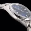 Nuovo 114.300 Miyota 8215 Automatico Mens Watch Acciaio Cassa Quadrante Blu Bracciale in acciaio inox Sapphire Orologi 39 millimetri 4 colori Timezonewatch E69a1