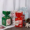 Emballage cadeau Boîte de Noël Sacs de friandises Décoration de Noël Sac en papier de bonbons pour enfants Anniversaire Boîtes de fête de mariage Pack Sacs1