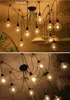 Mordern Nordic Retro Edison Bulb Ljus ljuskrona Vintage Loft Antik Justerbar DIY Art Spider Taklampa Fixture Light