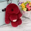 2022 NY Söt kanin Plush Pendant Lazy Rabbit Päls Päls Söt kaninsmycken Plush Toys Key Chain Ryggsäck Ornament