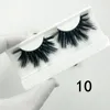 3D Mink Eyelashes 25mm امتداد 1 زوج سميك طبيعية كاذبة كاذبة لمكياج الجمال وهمية العينين أنماط جديدة