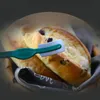 BehoGar Carbon Stål Bröd Lame Dough Baguette Fransk matlagning Bagel Böjd Knivskärare med lock för kockar Bakers Makers Cooks