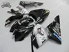 Gratis Custom Motorcycle Fackings Kit voor Kawasaki Ninja 2004 2005 ZX 10R ABS Plastic Black West Chinese Fairing Kit 04 05 ZX10R