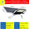 Edison2011 Nuovo lampione solare luminoso 4 in 1 telecomando PIR sensore di movimento alimentato ad energia solare esterno impermeabile autostrada da giardino Lig9030092