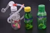 cheap mini protable travel plastic Mini drink bottle Bong Water pipe oil Rigs water pipe for smoking