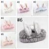 Ins vrouwen bunny oren haarband super schattige stof make-up gezicht wassen haarband dames meisje designer haaraccessoires 6 kleuren ly12