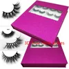 Ny stil Populär Mink Lashes Silke Ögonfransar 3D Mink Ögonfransar 25mm 16 Par Lashes Book Tjock Lång Lashes False Eyelash Box Eyelash Book