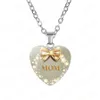 Nuovo arrivo Love You MOM ciondolo collana in vetro a forma di cuore Best Mom Ever charm per le donne Mama Fashion Jewelry regalo per la festa della mamma