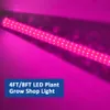 LED Grow Light Bar Armatuur 144W 288W Volledige Spectrum LED-installatie Grow Light 120cm 240cm Indoor Greenhouse Hydroponic Medica 4FT 8FT Plant Groeien