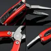 Multifunctional folding pliers outdoor emergency survival tool creative practical stainless steel portable combination pliers 5 colors