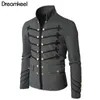 Mens Jackets Coat Solid Middle Ages Clothing Man Purim Victorian Gothic Style Jacket Zipper Christian Medieval Knight Y