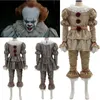 Máscara de halloween pano cosplay filme it pennywise máscara de látex de steven king capítulo dois trajes de palhaço adulto kids12273