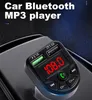 BTE5 E5 X8 Bluetooth Car Kit MP3 -speler FM Zender Modulator Dual USB RGB Color Vehicle